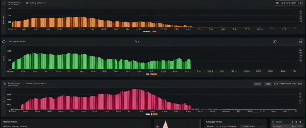 AI waveforms and transcription dashboard showing modern technology interface